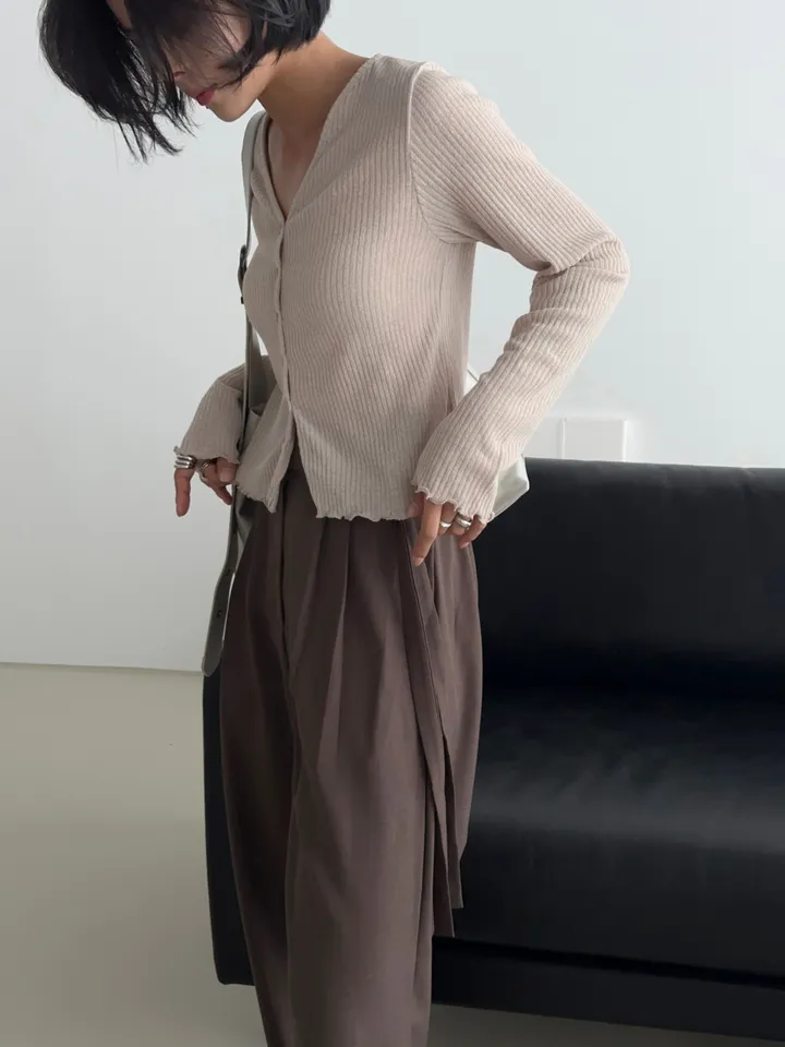 [6천장돌파/살안타템] 햇빛차단, 여름 시스루 브이넥 린넨 거즈 가디건 여름가디건 린넨가디건 5color 상세 이미지 13