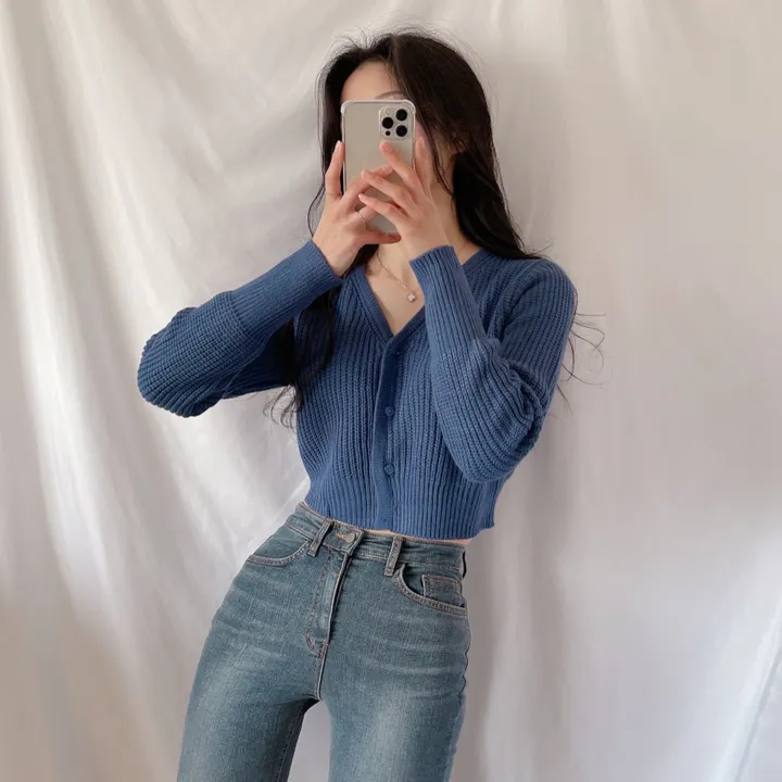 [핏예쁨!] 하찌 브이 크롭 가디건 (3color) 상세 이미지 10