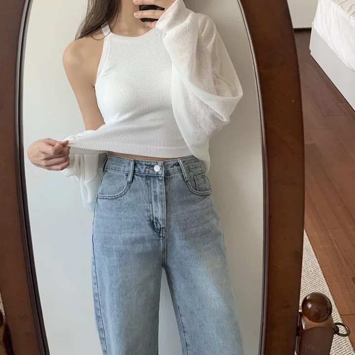 ~2XL [기장선택/인생데님!] 프리미엄 워싱 빈티지 롱 와이드 데님 팬츠 키작녀 키큰녀 기장선택 봄 가을 사계절 상세 이미지 16