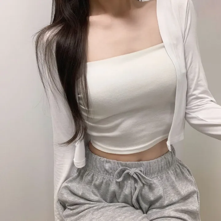 [살안타템] 동일상품 최저가 여리핏 군살쏙 찰랑찰랑 촉촉 봄여름가디건 크롭가디건 4color 상세 이미지 6