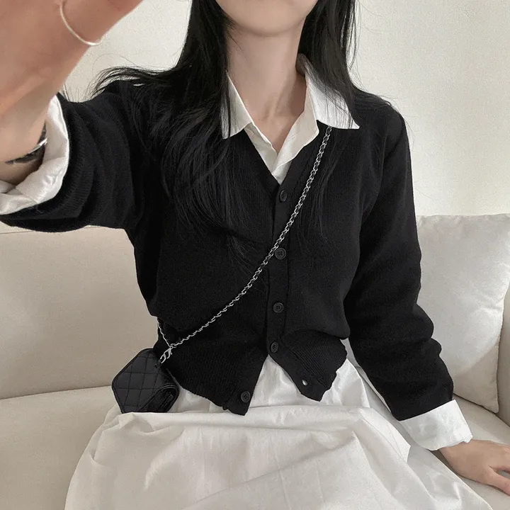 봄필수템 [브이넥/라운드넥] 소장각 라운드 브이넥 기본핏 긴팔 가디건 상세 이미지 84