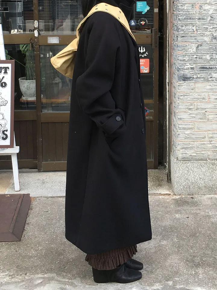 [MD픽🍅/unisex] 하이넥 스테디 발마칸 롱코트 (2color) 상세 이미지 19