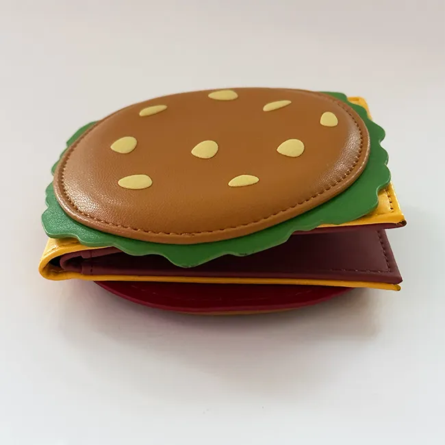 [인싸/당일출고/단독]🍔 햄버거 레더 반지갑 🍔 특이한 지갑 남성지갑 학생지갑 카드지갑 유니크 지갑 귀여운지갑 캐릭터지갑 친구생일 선무추천 지갑추천 생일선물 커플지갑 상세 이미지 10