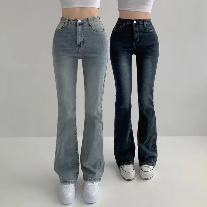 [인생핏🖤/기장선택/~XL] 모먼트 빈티지 스톤 워싱 하이웨스트 부츠컷 스판 데님 팬츠 키작녀 키큰녀 빅사이즈 청바지 상세 이미지 29