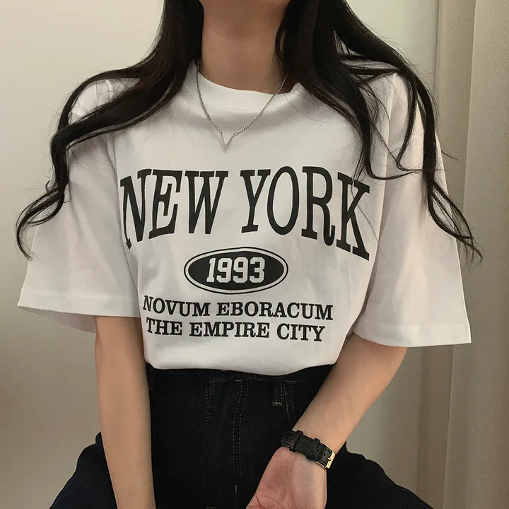 [국내제작!/M,L사이즈🤍] 원하는 사이즈, 뉴욕 루즈핏 반팔T 상세 이미지 39