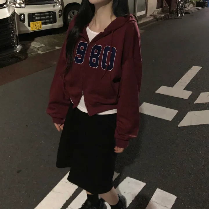 [기모추가!가을신상🤎]투웨이 도톰 자수 레터링 후드집업 7color 상세 이미지 18