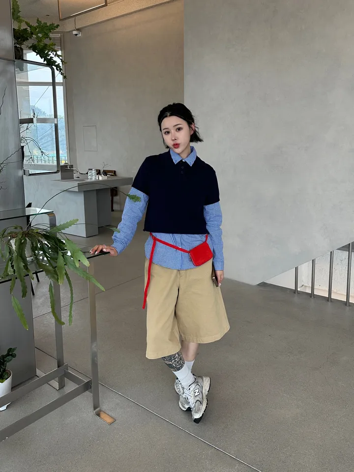 [UNISEX] 패치 워크 버뮤다 하프 팬츠 (4color) 상세 이미지 19