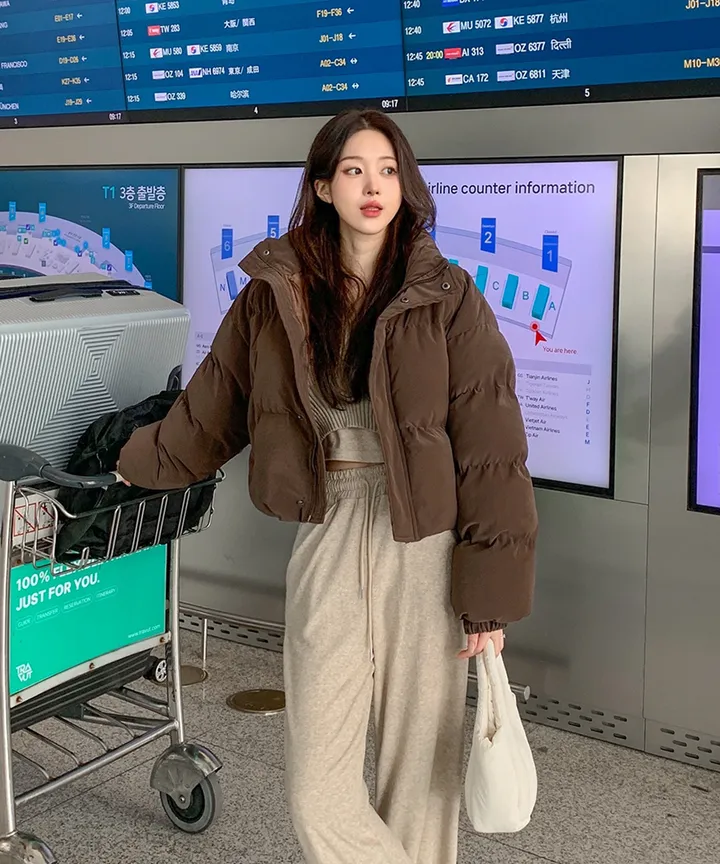 [묶음할인/누적1만🔥무광ver] 쏘힙!! 하이넥 숏 오버핏 크롭 레더 패딩 루즈핏 매트 가죽 점퍼 숏패딩 크롭패딩 레더패딩 가죽패딩 5COL 상세 이미지 20