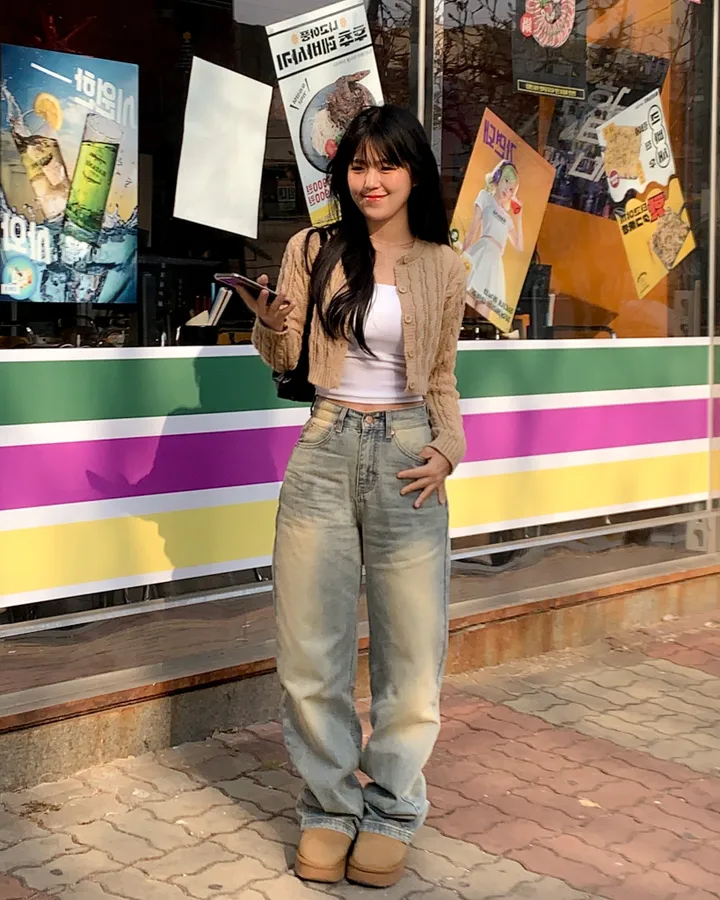 [ 데일리템💛 봄~가을까지! ] 라운드 꽈배기 미니 크롭 탑 기본 꽈배기 니트 가디건 4color 상세 이미지 10