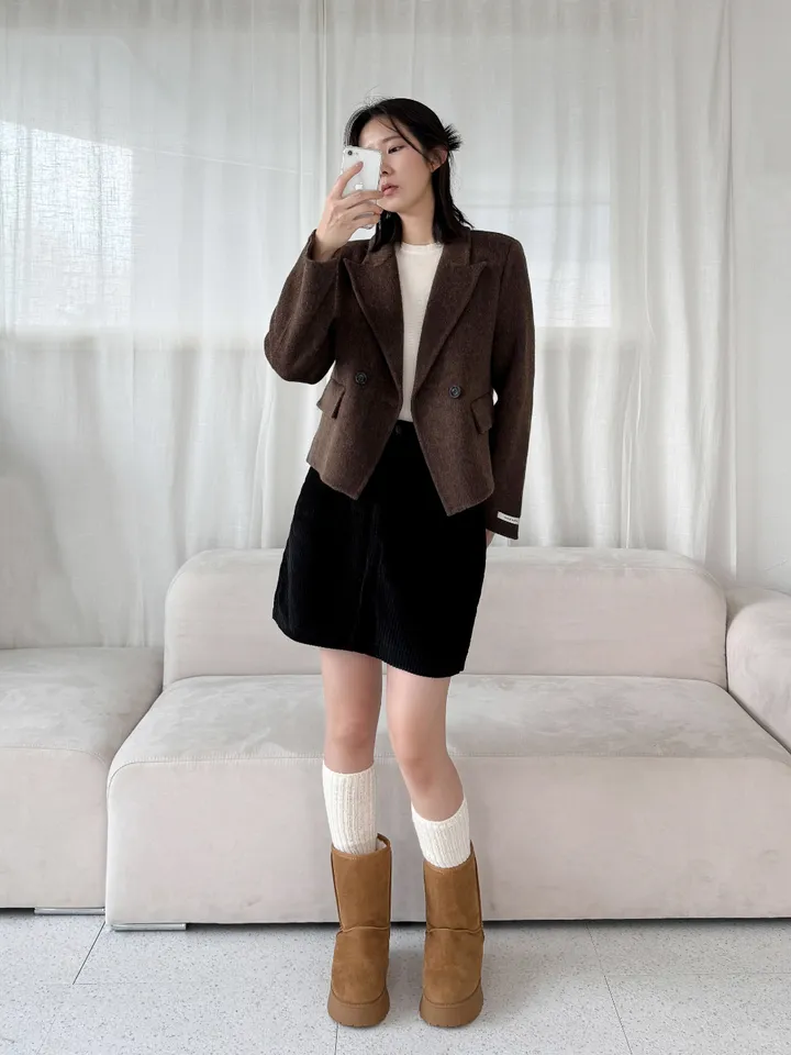 당출🖤울코트🖤 핸드메이드 카라 울 숏코트 이너코트 4Color 상세 이미지 20