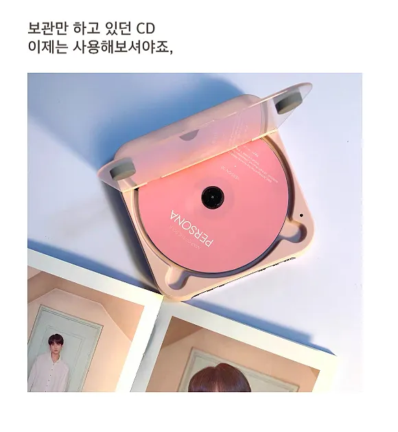 [해외] 레트로 휴대용 CD 플레이어 블루투스 가능 MP3 스피커 USB Y2K 분위기 감성 상세 이미지 9
