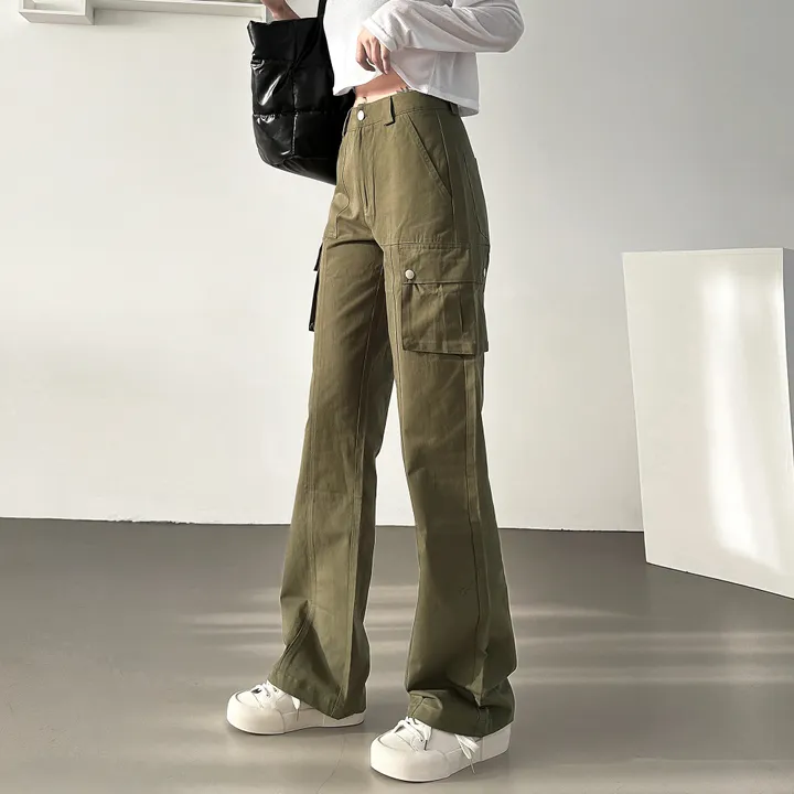 [당출🚀숏/롱ver] 절개라인 카고 롱 일자핏 와이드 면팬츠 4color 상세 이미지 16