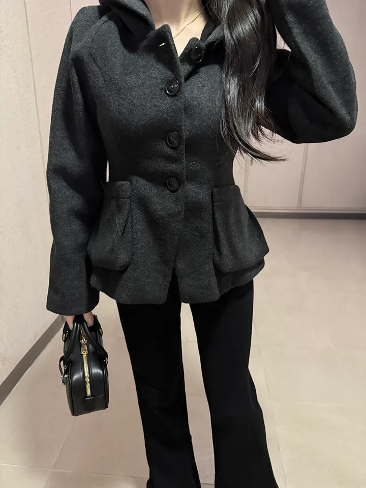 헤르미온느 마녀 울 코트 상세 이미지 2