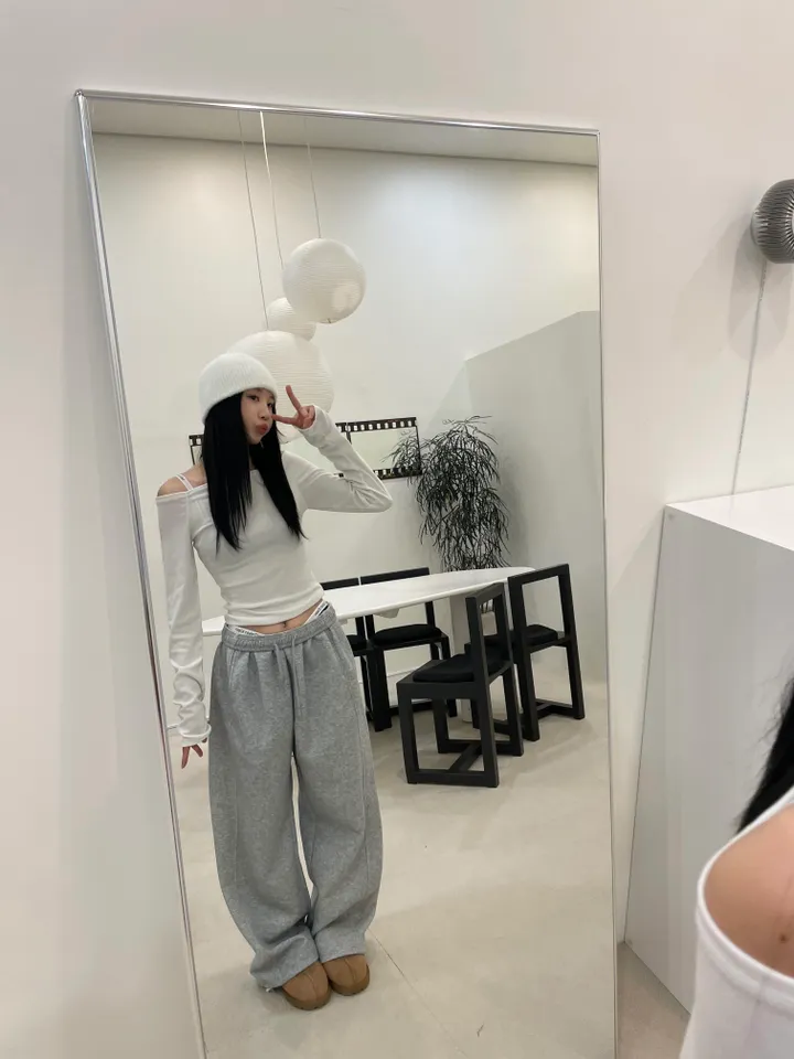 [기장선택🖤] 와이드 사이드 맥시 롱 트레이닝 팬츠(2color) 상세 이미지 5