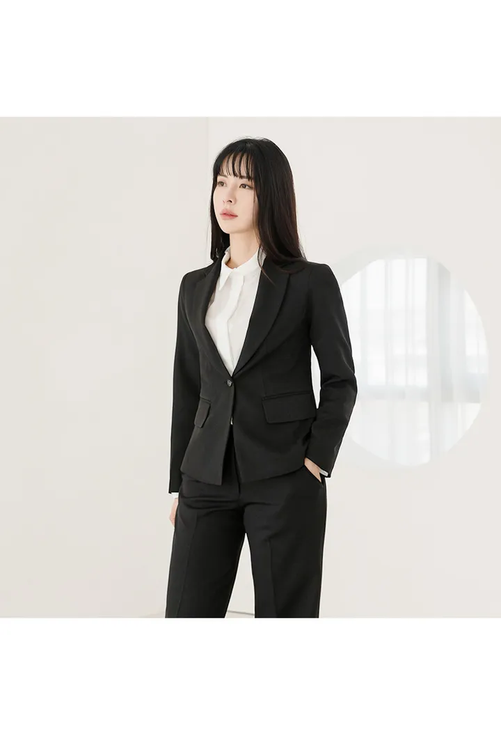 [2만장판매 가성비 바지정장세트] 44~100(XS~3XL) 면접복장 유니폼 발표의상 블랙 상세 이미지 38