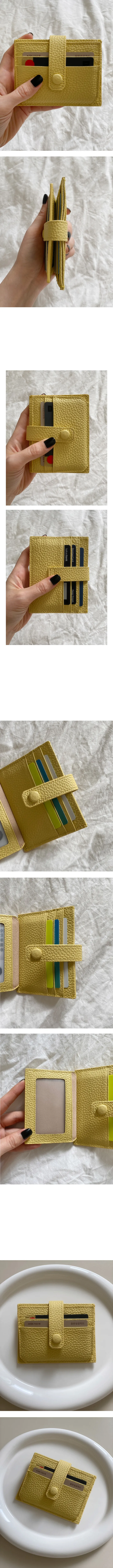 소가죽 레몬 카드지갑 cow leather lemon card wallet 상세 이미지 3