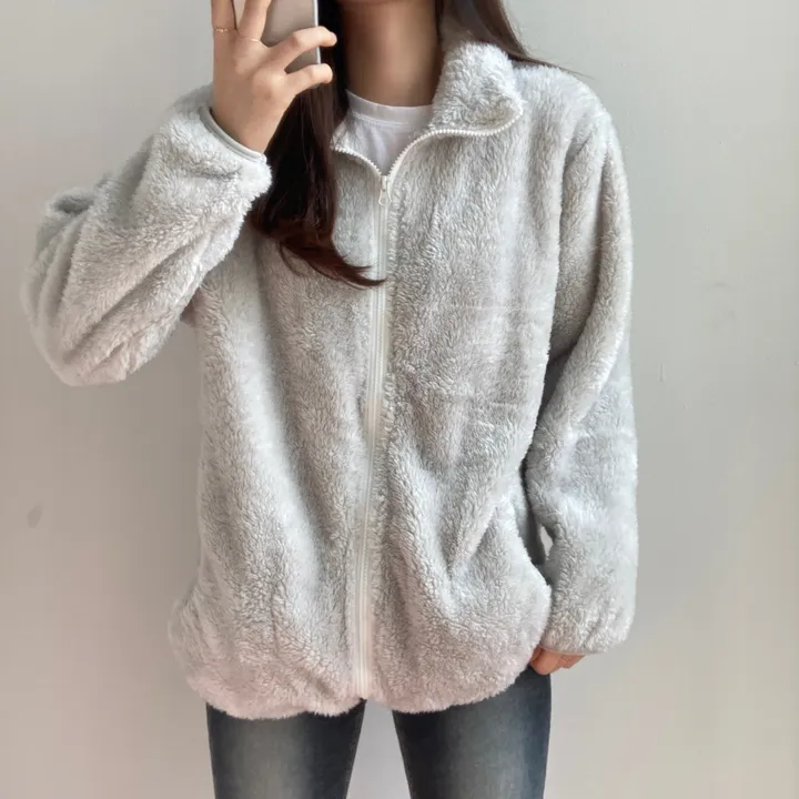 [L,XL~당일출고*/2개구매할인!] 양털 도톰 부드러운 후리스 집업 따뜻한 플리스 집업 (6color) 상세 이미지 18