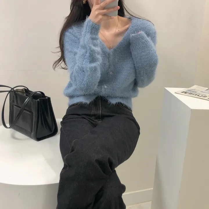 [여리핏/7color] 포근 솔잎 니트 가디건 상세 이미지 39