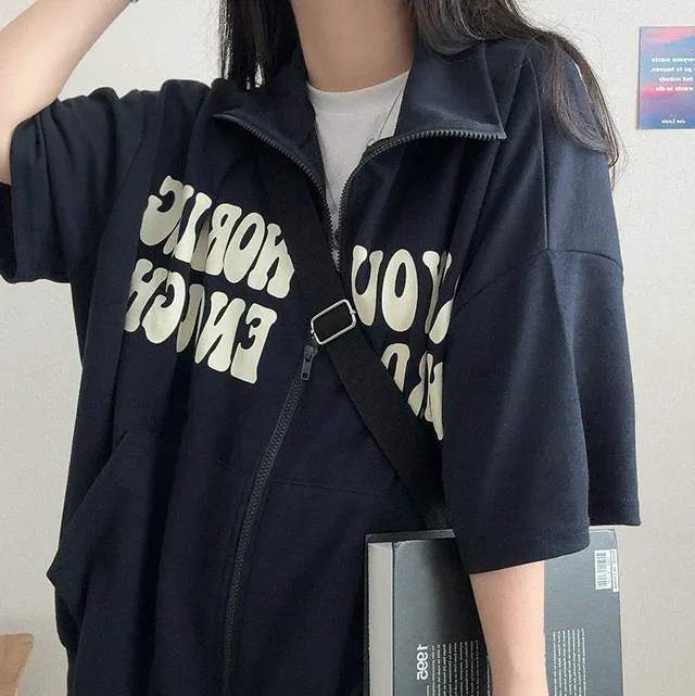 [여름아우터!/박시핏] 핏예쁜, 반팔 워킹 아노락 집업 (3color) 상세 이미지 14