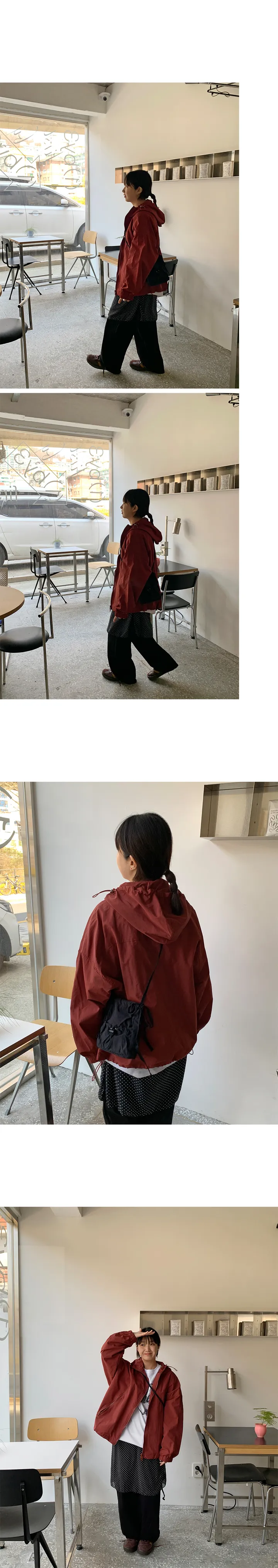 [unisex] 토타 투웨이 스트링 후드 윈드 자켓 (5color) 상세 이미지 13