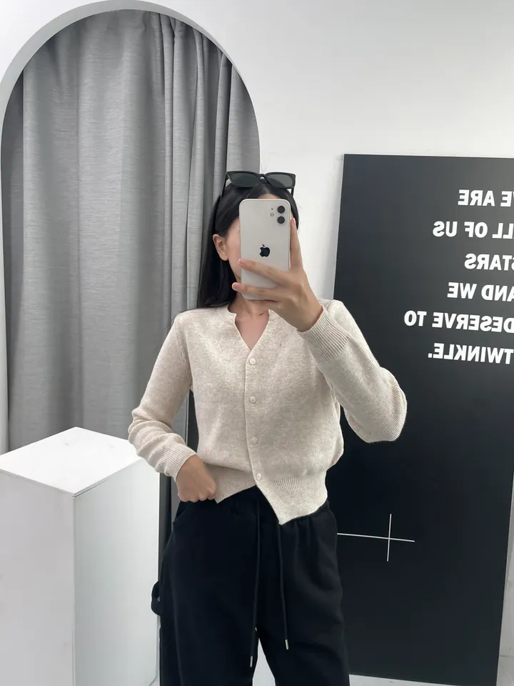 ❤봄컬러추가❤ 13컬러 캐시미어 라운드 트임 니트가디건 상세 이미지 56