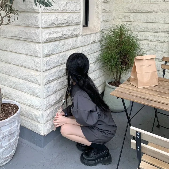 [set🖤/기장조절/데이트룩] 셔츠ops+뷔스티에ops 투피스 레이어드 세트set 상세 이미지 37