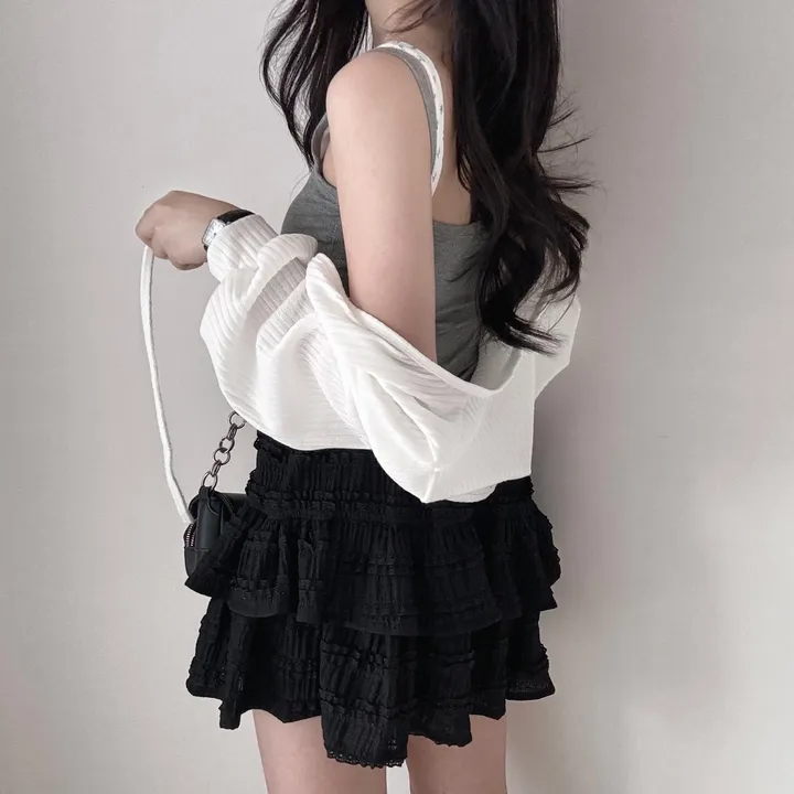 [하나사서 1년 뽕 뽑는*.*] 사계절템 살탐방지-! 골지 리본 발레코어 크롭 볼레로 가디건 상세 이미지 19