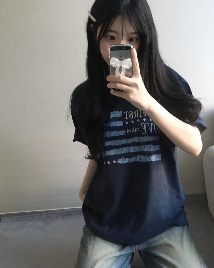 [빈티지/오버핏!] 페일 레터링 프린팅 반팔티 (3color) 상세 이미지 11