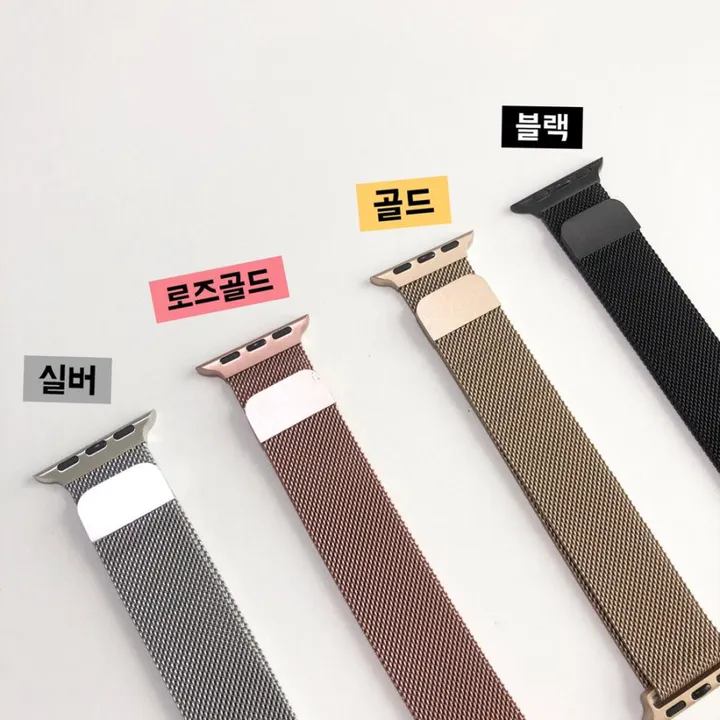 [오늘발송]필름무료증정 4color 애플워치 밀레니즈루프 투명필름 투명커버메탈밴드 자석 4color 상세 이미지 14