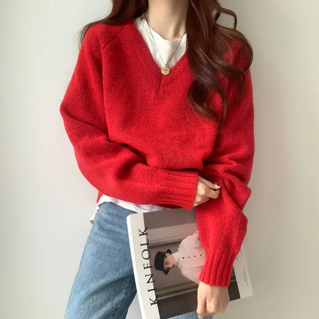 [ 무조건 소장 추천! 인기만점 ] 데일리 루즈핏 V넥 니트 상세 이미지 56