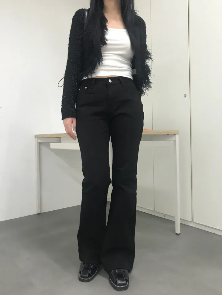 코튼 슬림 부츠컷 팬츠(2color) 상세 이미지 20