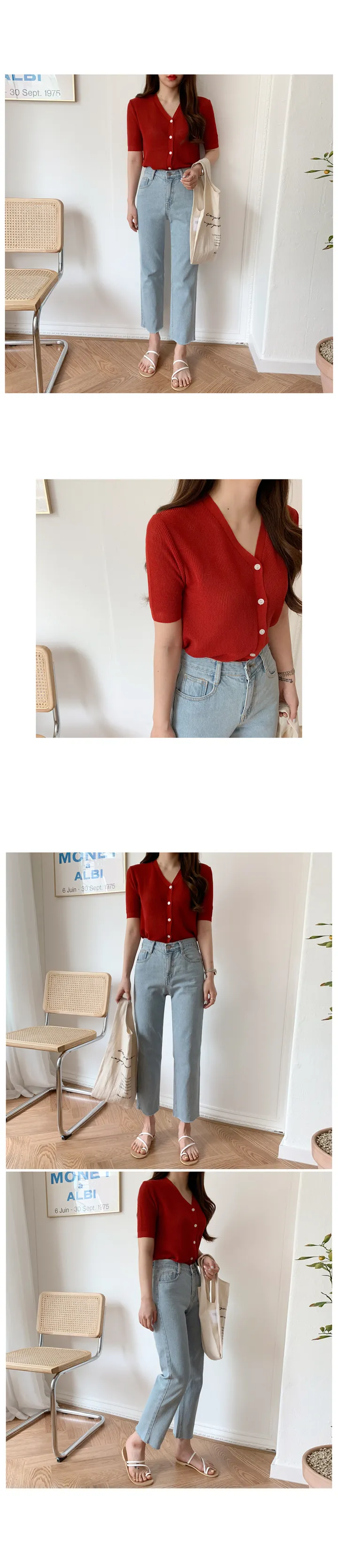 '당일발송'[landmade]인생핏키작녀썸머데님일자팬츠 (2color)'S-XL사이즈' 상세 이미지 88