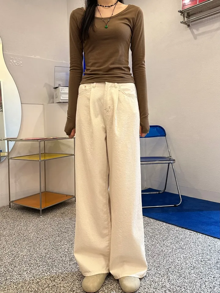 *라인대박 착붙 쫀쫀 스판 유넥 워머 데일리 긴팔 티셔츠 상세 이미지 22