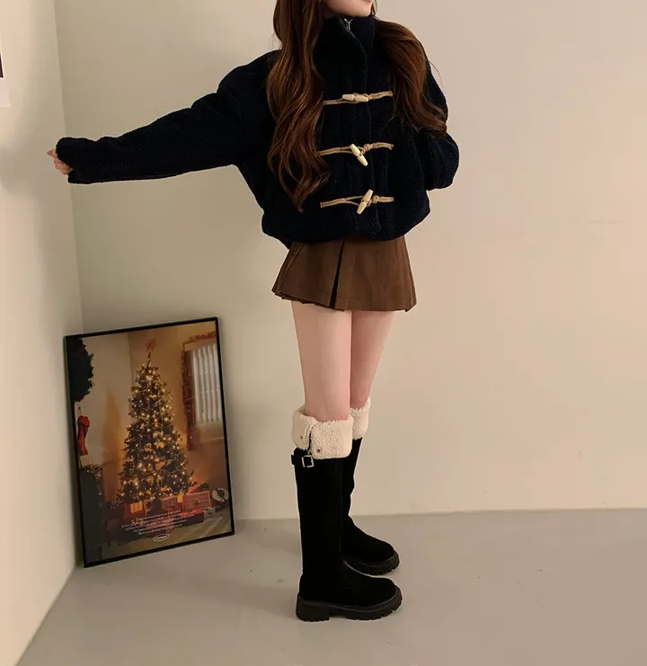 *따수운전체누빔🔥set강추* 포근 토글 덤블 떡볶이점퍼 양털 퍼 뽀글이 자켓 뽀글이집업 이중덤블 누빔패딩 상세 이미지 24
