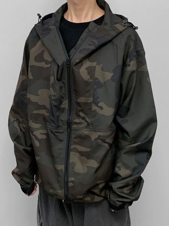[🖤unisex] 카모 윈드 브레이커 상세 이미지 28