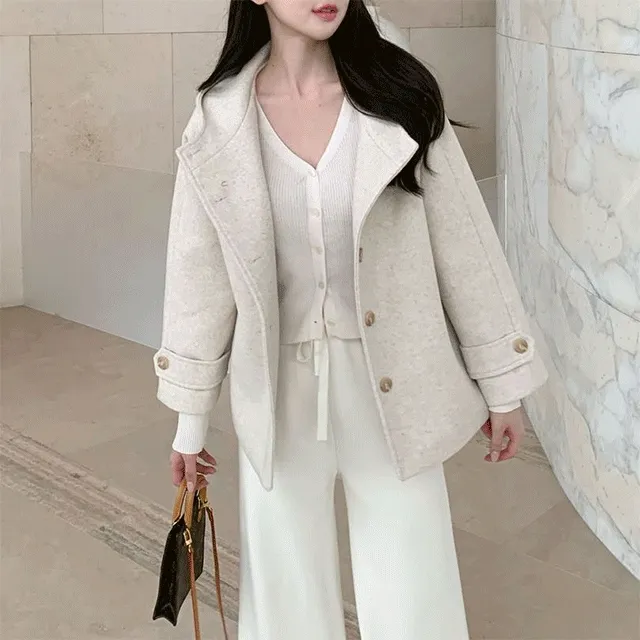 [겨울신상✨] 후드 숏코트 / 코트 후드코트 떡볶이코트 겨울코트 겨울자켓 핸드메이드 코트 숏코트 퍼코트 모직코트 울코트 연말룩 벨트코트 밍크코트 롱패딩 숏패딩 코듀로이 기모 케이프코트 망토코트 숄코트 무스탕 퍼자켓 더블코트 하프코트 기모 후드롱코트 겨울 상세 이미지 2