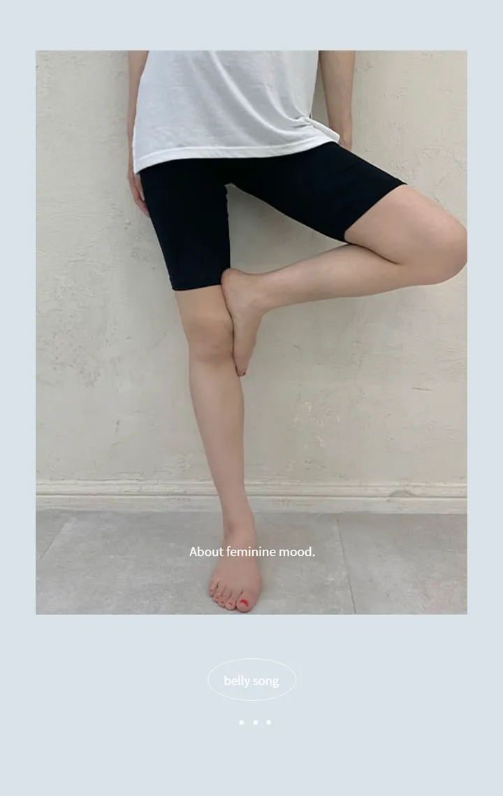 임부복 레이온스판 5부 레깅스 상세 이미지 1