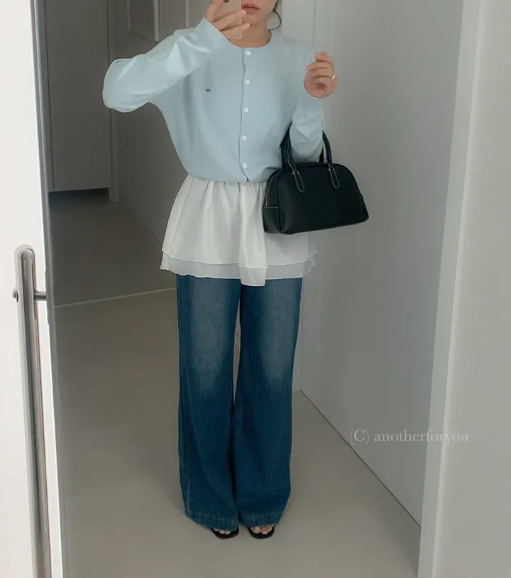 미니 심볼 펜던트 라운드 숏 가디건 4col : 어나더포유 상세 이미지 24