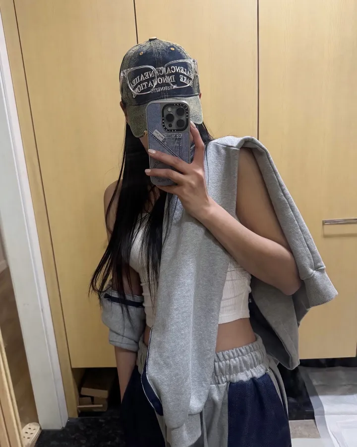 💜피그먼볼캡 2col unisex 하이앤드 데미지 얼굴소멸 깊은 볼캡 로로 피그먼cap 상세 이미지 8
