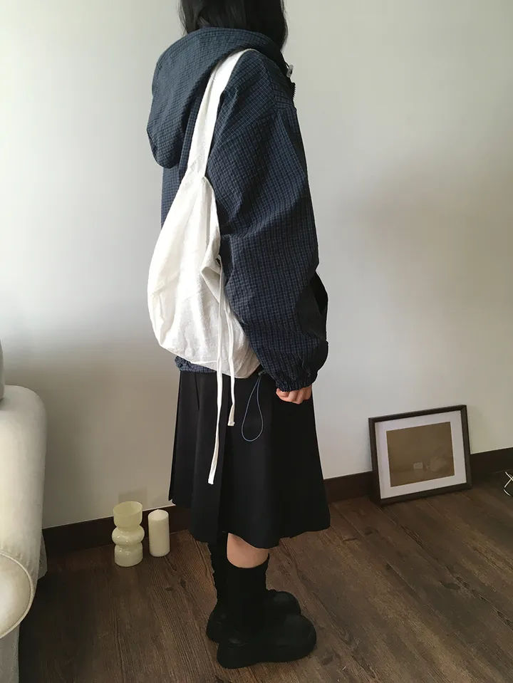 MD픽🩵 베카 체크 투웨이 후드 점퍼(5color) 상세 이미지 15
