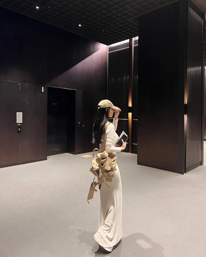 (THEMANON MADE) 로잘린 하이넥 맥시 스커트 투피스 세트 (3color) 상세 이미지 27