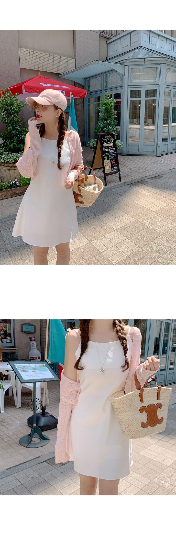 [살안타💖] 팝핑 솜사탕 니트 가디건크롭 시스루 레이어드 볼레로 커버업 부클 가디건 가을 간절기 아우터 살안타템 상세 이미지 31