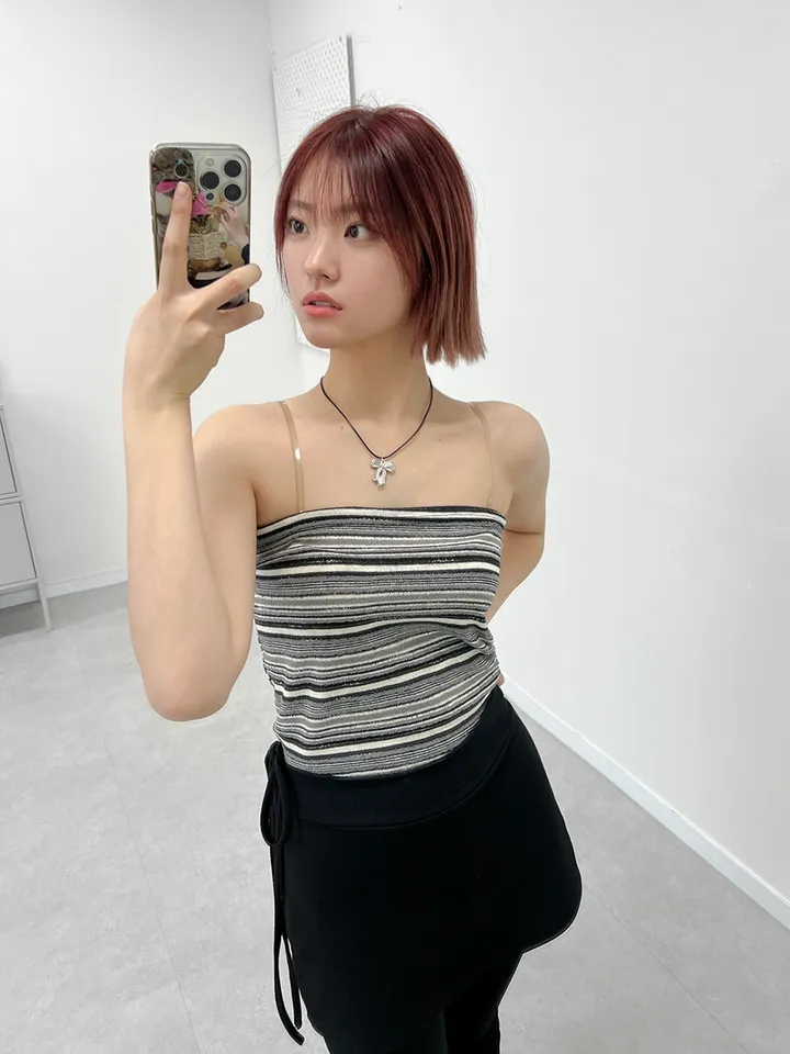 셔링 부츠컷 스판 밴딩 치마바지 랩스커트 팬츠(2color) 상세 이미지 4