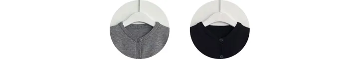 하객룩 긴팔 블랙 라운드 리본 자수 숏 니트가디건 상세 이미지 2