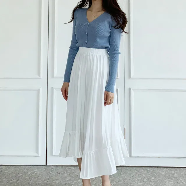 [묶음할인] 소프트 촉감 브이넥 글램핏 골지 가디건 ﻿아이보리 베이지 블랙 연두 소라 핑크 연보라 와인 카키 겨자 에메랄드 개강룩 새내기룩 봄 벚꽃룩 꽃놀이룩 개강여신 상세 이미지 84