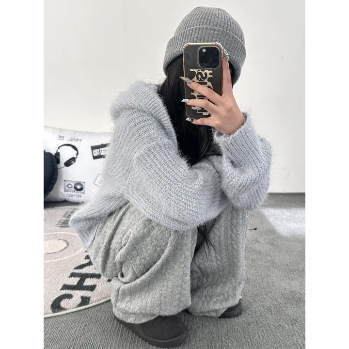 누빔🌡️[UNISEX/소장추천!]퀼트 블랭킷 웜업 케이블 포인트 윈터 루즈 와이드 트레이닝 팬츠(4color/5-7일 여유주문) 상세 이미지 56