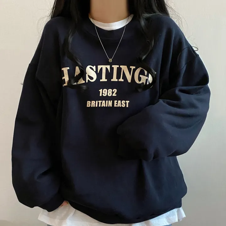 [데일리/기모] 헤이스팅 레터링 오버핏 맨투맨 상세 이미지 18