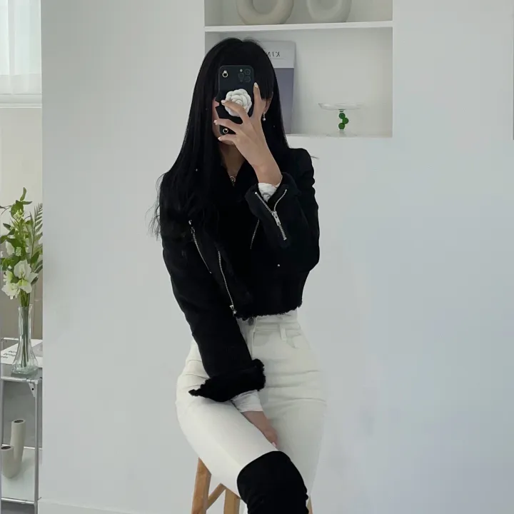 [주문폭주💝자체제작/후기보세요💝] 컬러추가 ! (벨트SET)(원조고퀄)(슬림핏)(모델소장)매력 쁠리 여신 크롭 무스탕 상세 이미지 11