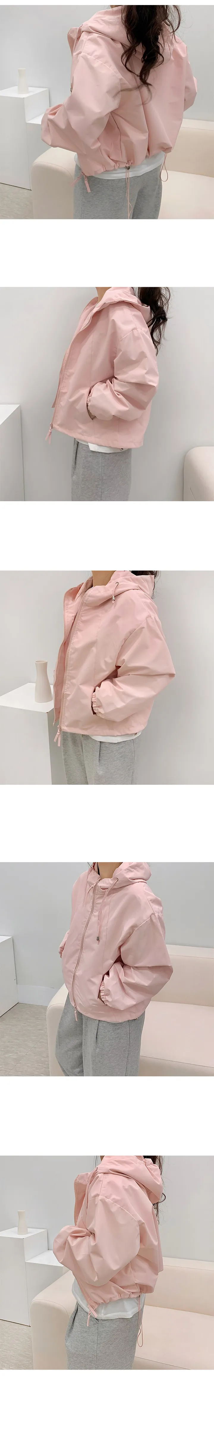 [좋은퀄리티/안감있음] 포멧 투웨이 지퍼 바람막이 아우터 3color 고퀄 사계절 후드아우터 겉옷 하이넥 외투 봄옷 간절기 상세 이미지 5