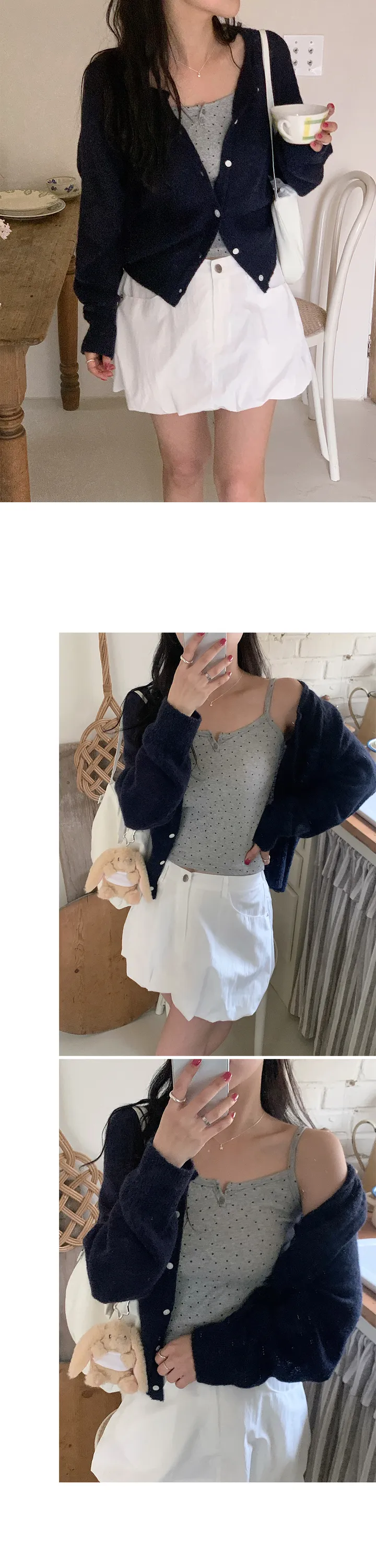 당일/봄가디건🌸 [here you] 퍼지 모헤어 cardigan - 5color (벚꽃룩/울가디건/모헤어니트/나들이룩/봄니트) 상세 이미지 53